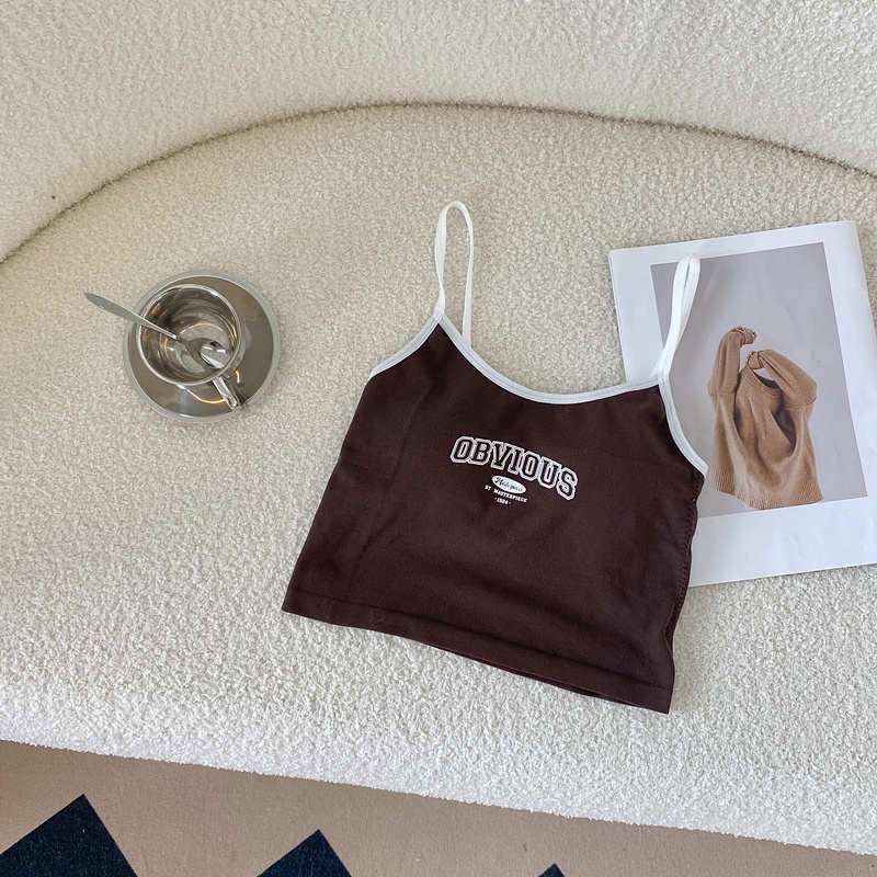 Áo thun SUXI 2 dây dáng ôm có mút đệm ngực thời trang hè cho nữ