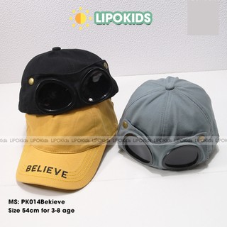 Mũ Lưỡi Trai Kèm Kính Phi Công Cực Chất Cho Bé Trai Bé Gái Từ 3 - 8 Tuổi - PK014Believe