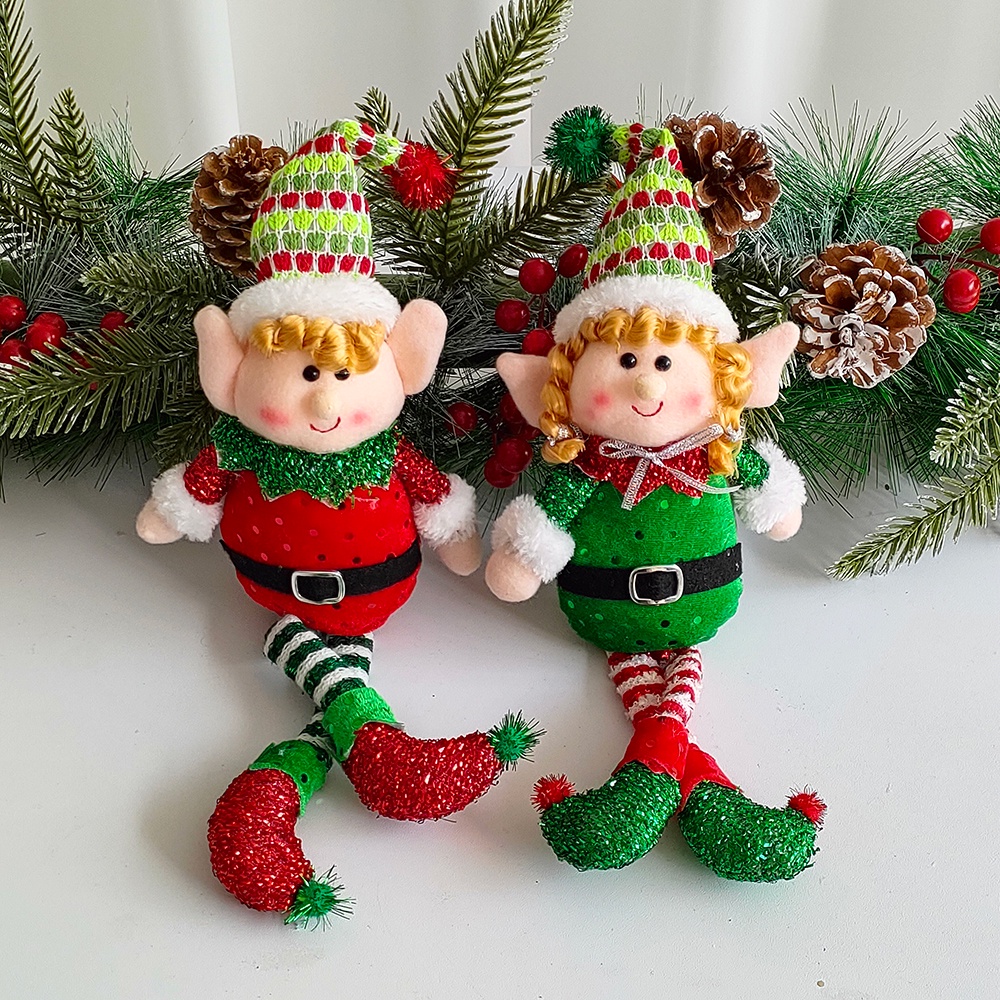 Thú Nhồi Bông Hình Yêu Tinh Trang Trí Giáng Sinh Năm Mới