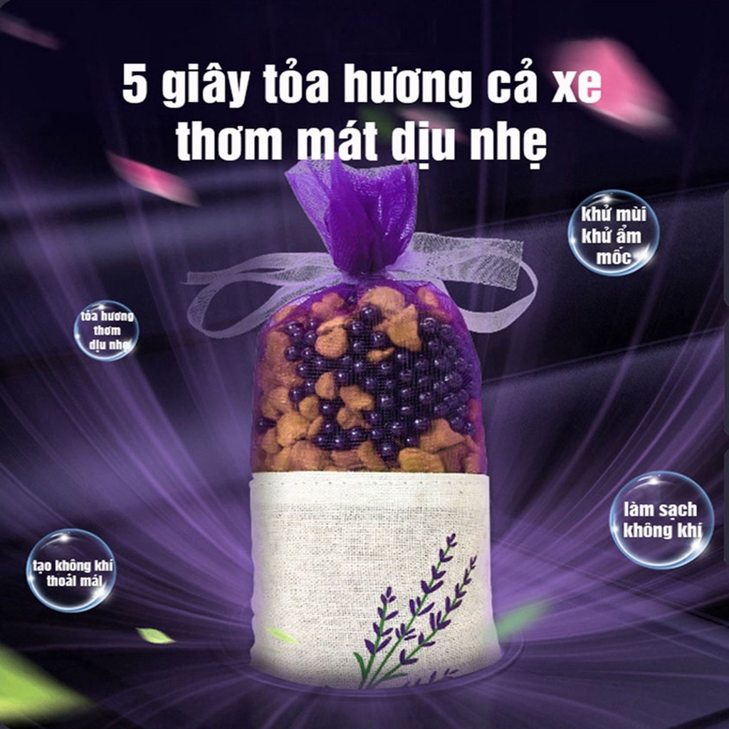 TÚI THAN HOẠT TÍNH NANO KHỬ MÙI Ô TÔ  HƯƠNG HOA NHÀI HOA OẢI HƯƠNG HƯƠNG HOA QUẾ HÚT MÙI, ẨM MỐC CHO XE HƠI 09