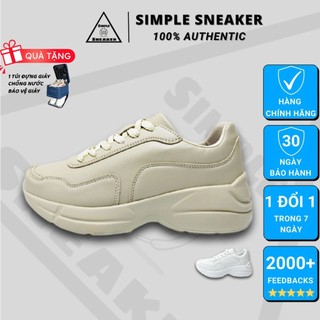 Giày Domba Sneaker Hàn Quốc 💙FREESHIP💙Domba Moonlake Beige Chính Hãng - Giày Thể Thao Domba Đế Cao 6cm - Simple Sneaker