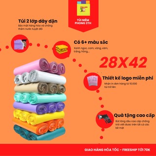 Túi gói hàng size 28x42, SL 100 túi, phù hợp đơn 2 sản phẩm người lớn. Túi đóng hàng quần áo PACKINGBAG