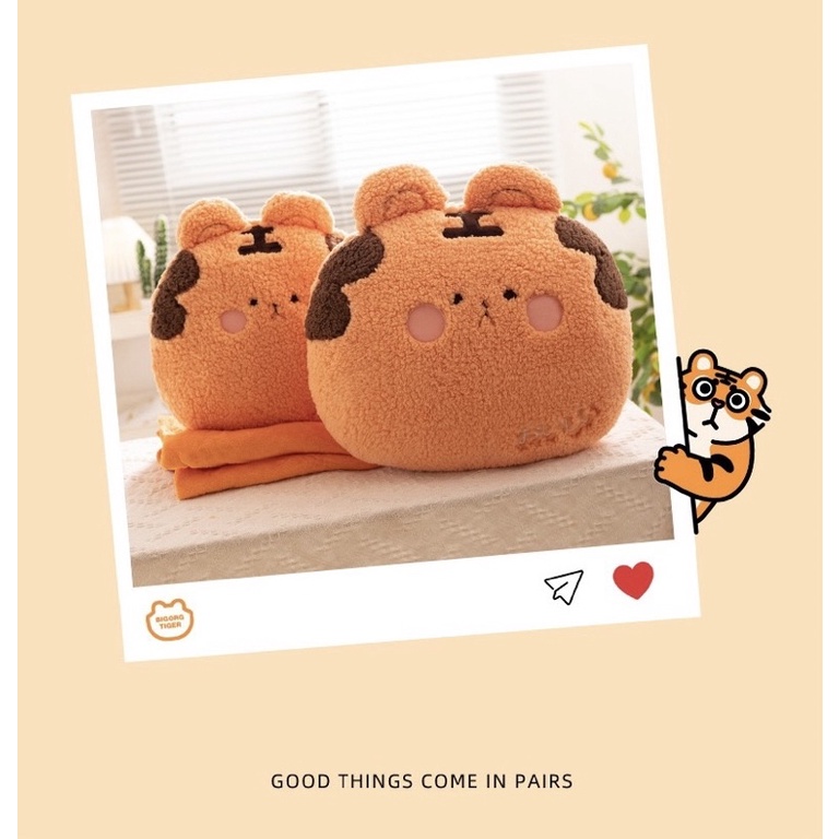 Set Chăn Gối Ngủ Văn Phòng Pet Cưng 2in1 - Gối Ngủ Văn Phòng Dễ Thương