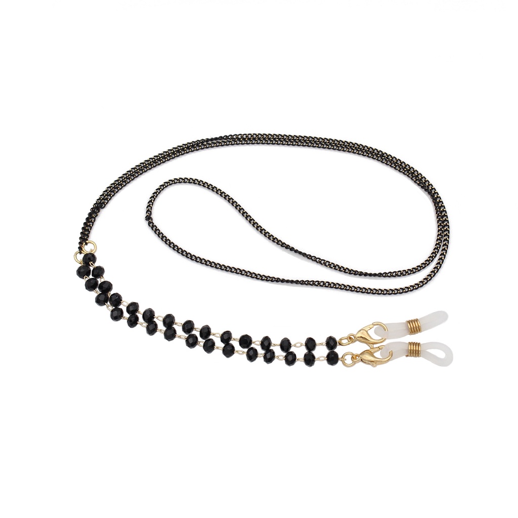 Dây đeo khẩu trang Hàn Quốc chuỗi, kim loại vàng bạc cao cấp - Có thể đeo được mắt kính