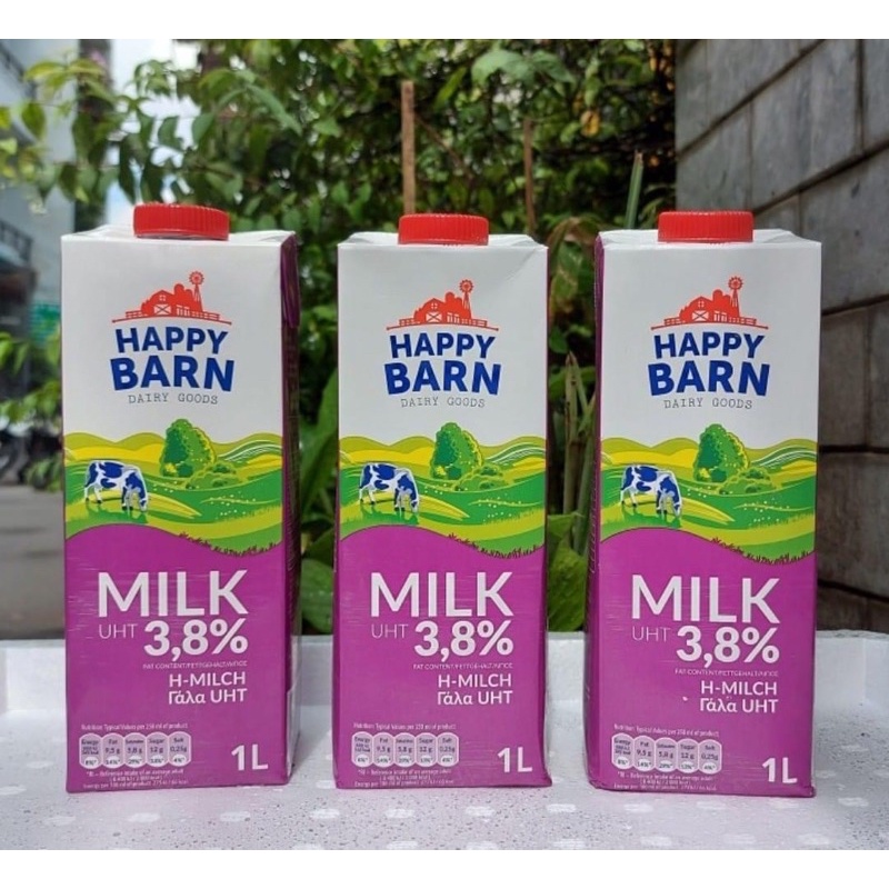 Sữa Tươi Happy Barn độ béo 3.8 Balan