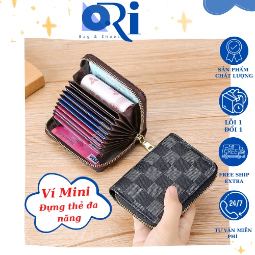Ví đựng thẻ nhiều ngăn mini tiện lợi, đựng thẻ,vé gửi xe,thẻ ngân hàng, giấy tờ nhỏ