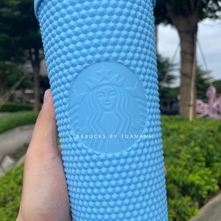 [Chính hãng] Ly Starbucks Studded Matte Blue Sky 710ml
