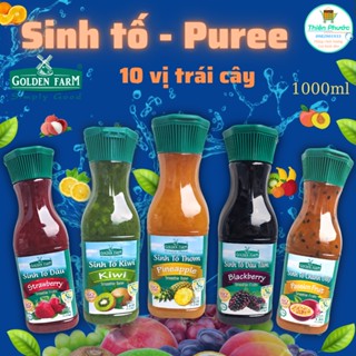 Sinh tố Golden Farm dâu, đào, thơm, xoài, kiwi