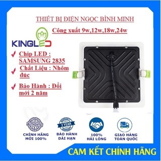 Đèn led âm trần siêu mỏng panel 9w,12w,18w,24w_Kingled