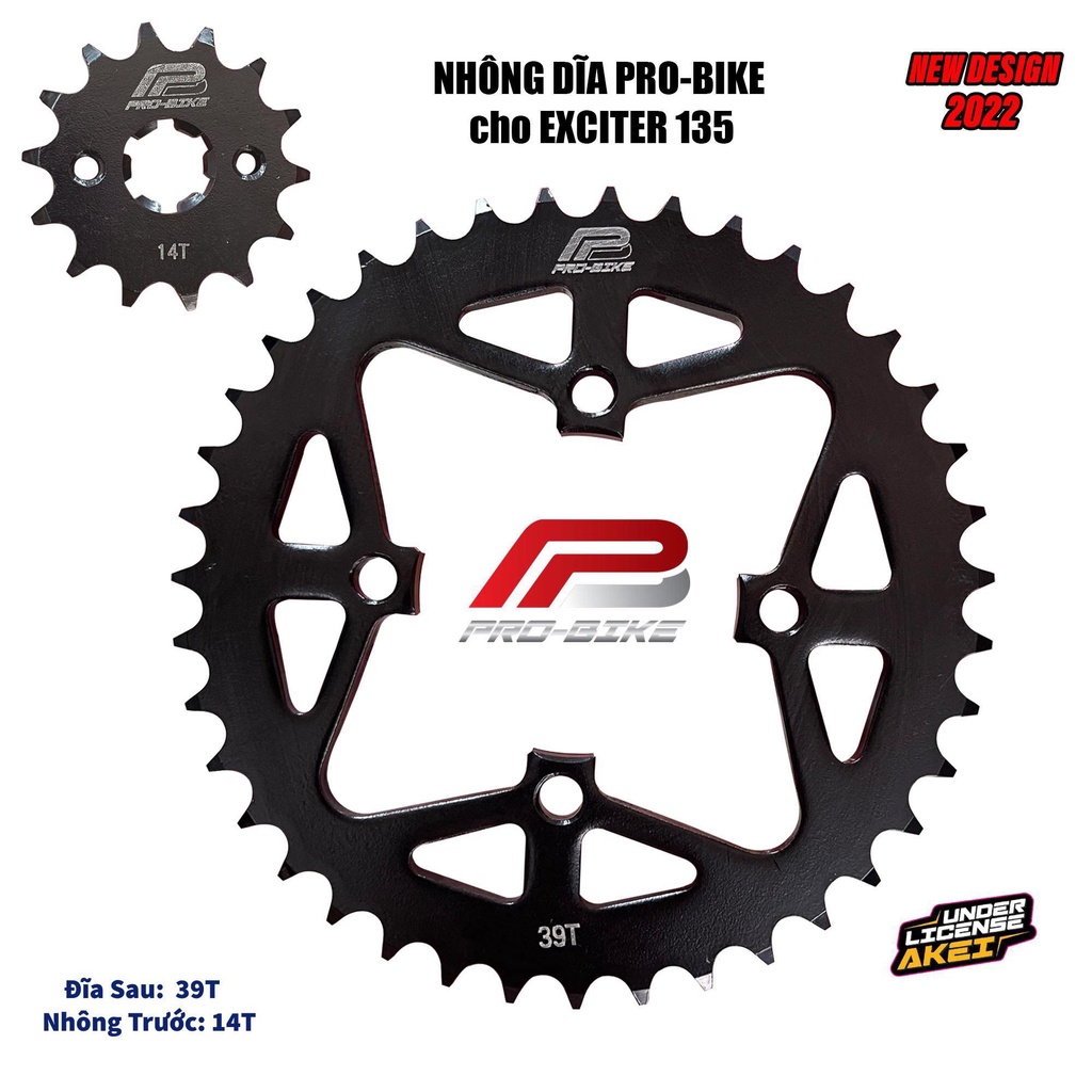 NHÔNG SÊN ĐĨA / XÍCH TẢI PROBIKE  xe gắn máy RAIDER SATRIA EX135 EX15O EX155 SONIC WINNER