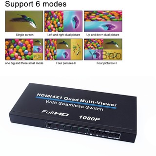 Bộ chuyển đổi đa kênh hdmi 4 trong 1 1080p 60hz 4x1 cho ps3 ps4 ps5 dvd camera pc sang tv