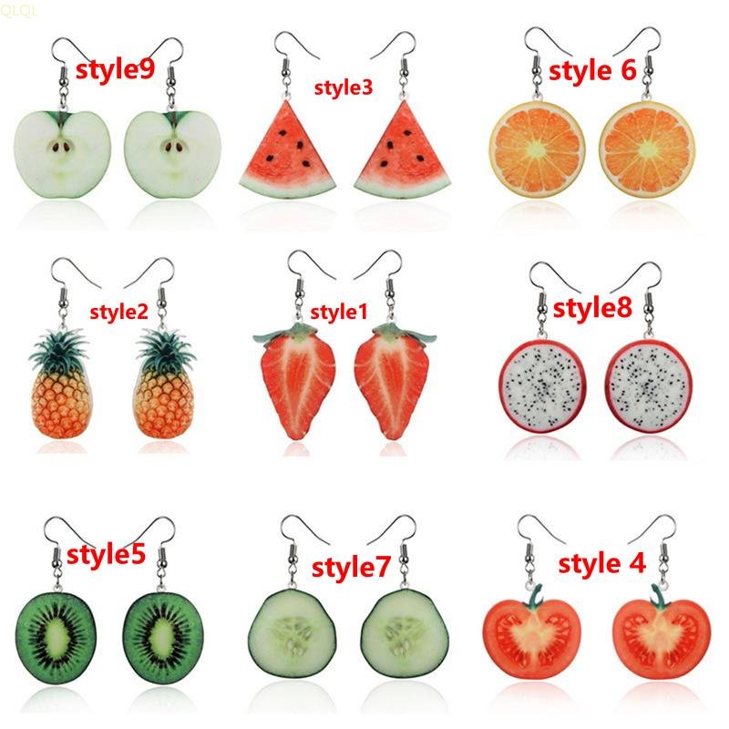 Bông Tai Hình Trái Cây Thời Trang Dành Cho Nữ