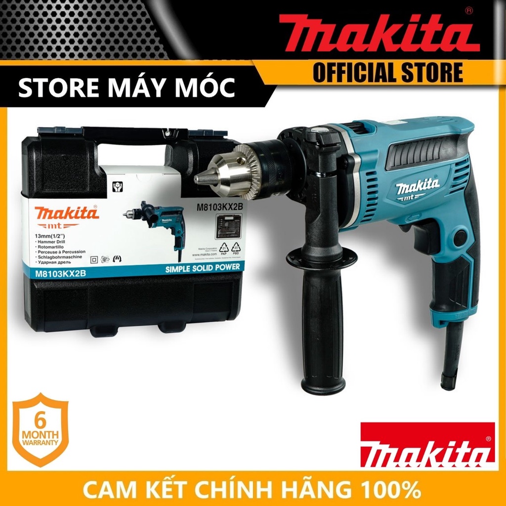 MÁY KHOAN ĐỘNG LỰC 13MM 430W MAKITA M8103KX2B- HÀNG CHÍNH HÃNG