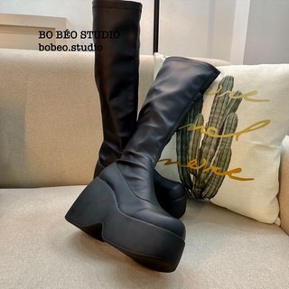 (LÙI 1 SIZE) BỐT ĐÙI B55 PLATFORM ĐẾ CAO 12CM