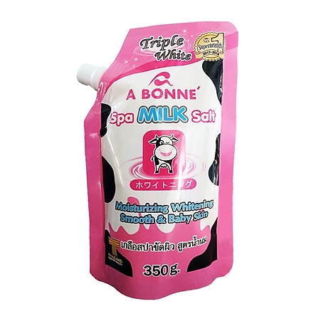 Muối tắm tẩy tế bào chết sữa bò A Bonne Spa Milk Salt Thái Lan - Túi 350g