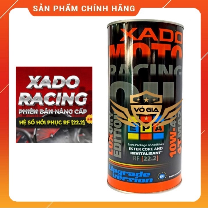 Nhớt xado racing 10W40, Thương hiệu Hà Lan sản phẩm nhớt xado lon 1L 10W40