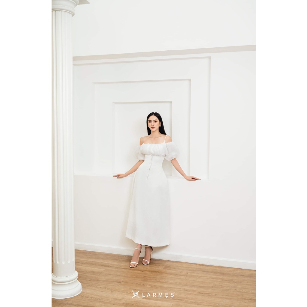 LARMES - Chân váy Isla lưng cao dáng dài