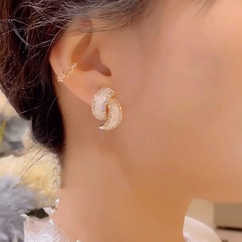 Đôi Khuyên Tai Nữ Hình Học Thanh Lịch Thời Trang