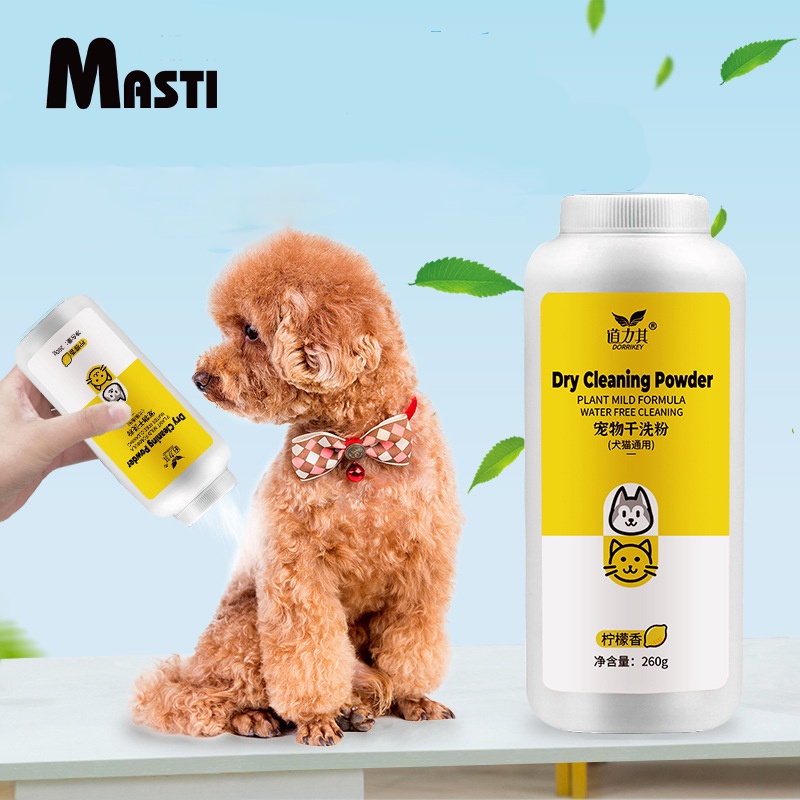 Sữa tắm bột khô Masti LI0278 tạo bọt dùng một lần chống ve 260g dành c