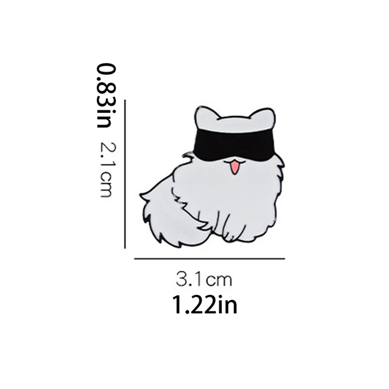 Anime Jujutsu Kaisen Enamel Brooch Pins Cute Animal Cat Lapel Badges Jewelry Accessories Gifts