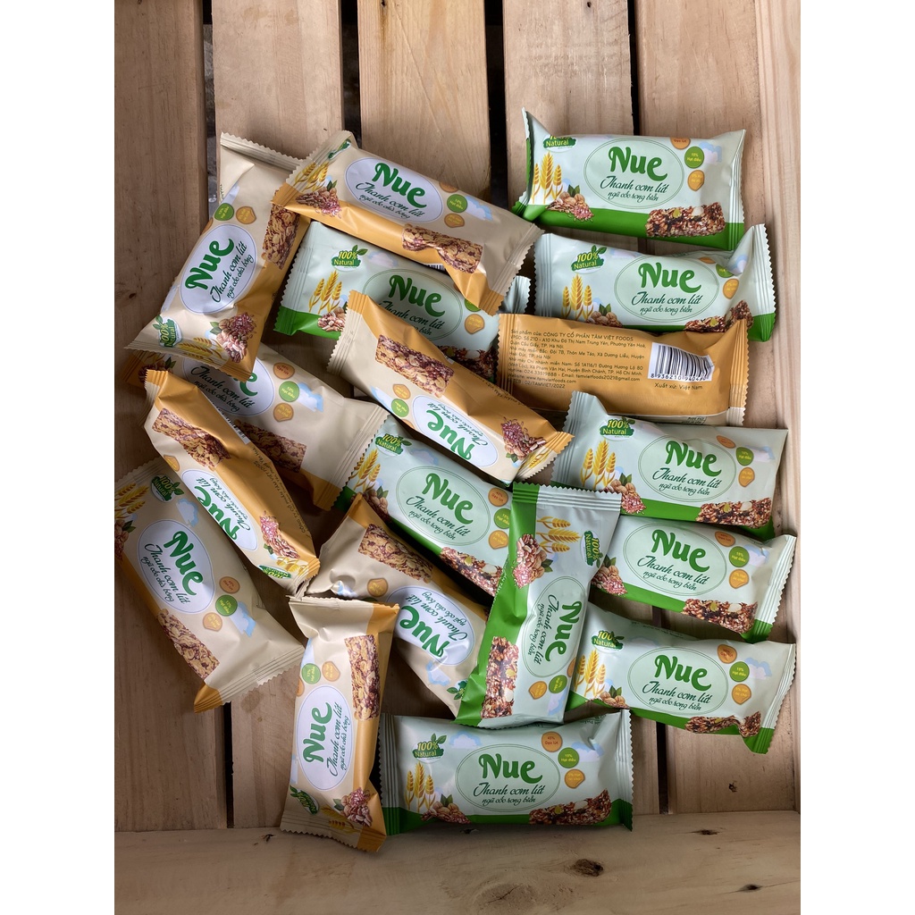 Thanh Cơm Gạo Lứt Sấy Ngũ Cốc Ăn Kiêng Dinh Dưỡng NUE   - Hộp 300g