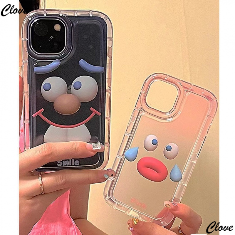 Ốp Điện Thoại Mềm Chống Sốc In Hình Biểu Tượng Cảm Xúc Dễ Thương Cho Iphone 11 Promax 14 13 12 YG0R 11