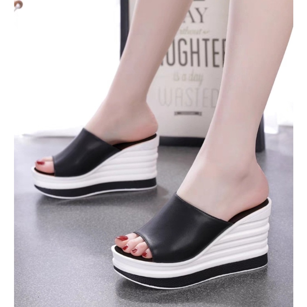 DÉP XUỒNG DA XỊN PHỐI MÀU 9P