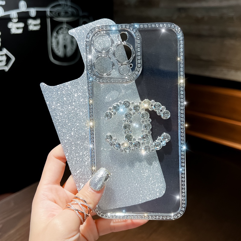 Ốp Điện Thoại tpu Mềm Đính Kim Cương Cho iphone15 14 13 pro max 12pro max 15pro max 11 promax 14plus 14promax 15plus