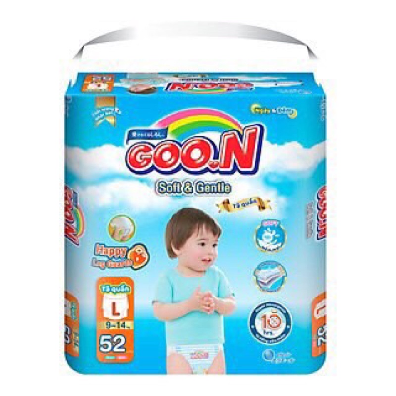Bỉm quần Goo.n Soft & Gentle bỉm chuyên biệt cho trẻ Việt M58,L52,XL50,XXL48