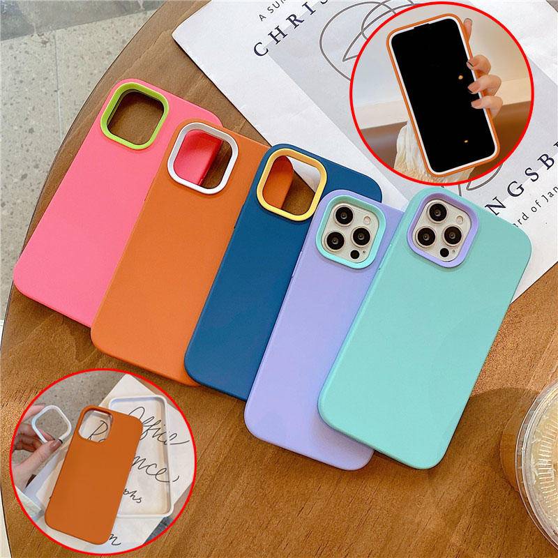Ốp Điện Thoại Silicone Mềm Chống Sốc 3 Trong 1 Cho iPhone 14 13 12 11 Pro MAX Plus X XS MAX XR SE 2022 2020 7 8 6 6S Plus