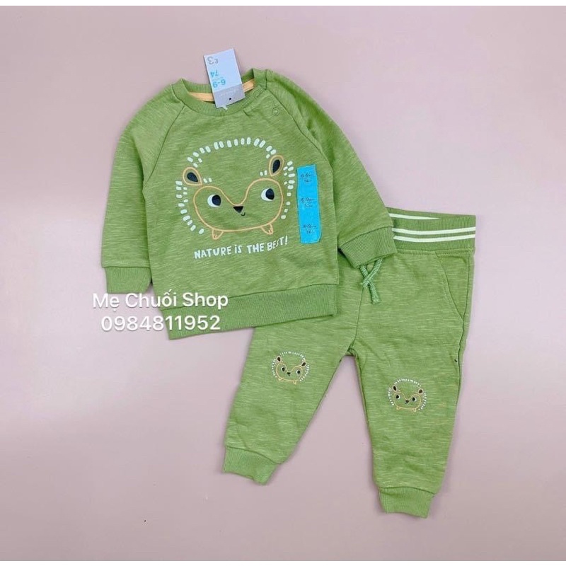 Bộ nỉ bông Prinmark dư xịn cho bé