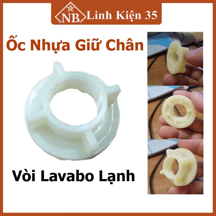 Sản phẩm ốc nhựa vặn giữ vòi rửa bát, vòi lavabo lạnh G1/2” phi 21