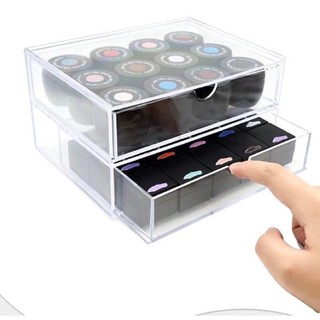Hộp mika trong 2 tầng đựng gel hũ...