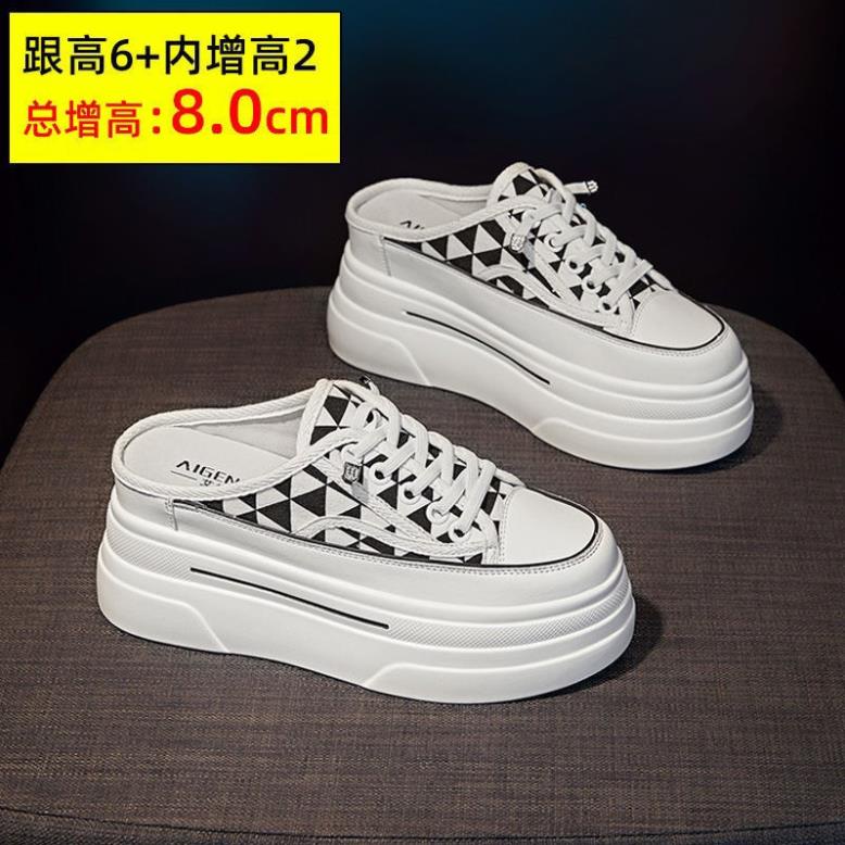 Giày Sục Độn Đế Unisex Cao 7cm THể Thao Quảng Châu Nam Nữ