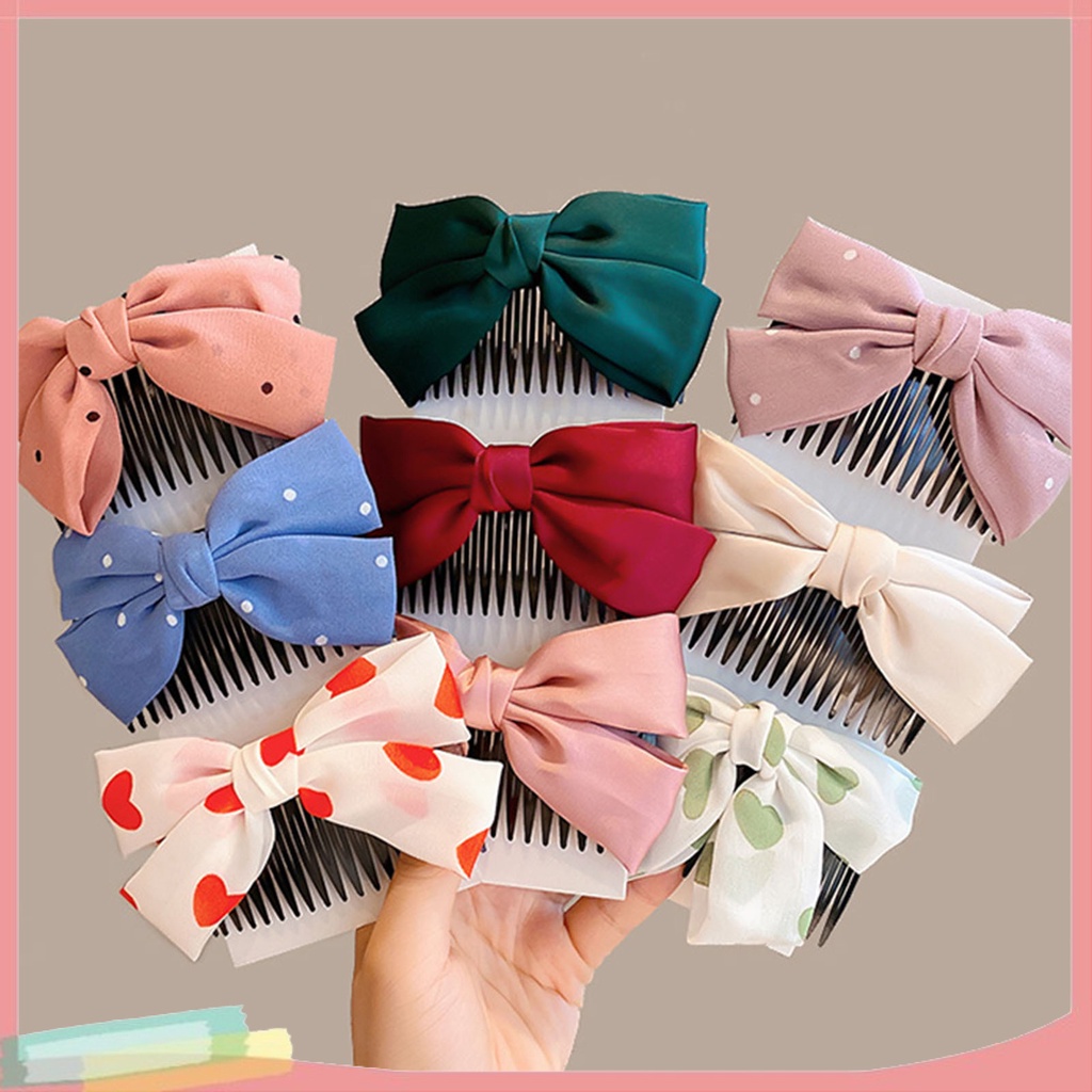 Lược Cài Tóc Bằng Acrylic Không Phai Màu Sắc Ngọt Ngào Cho Nữ