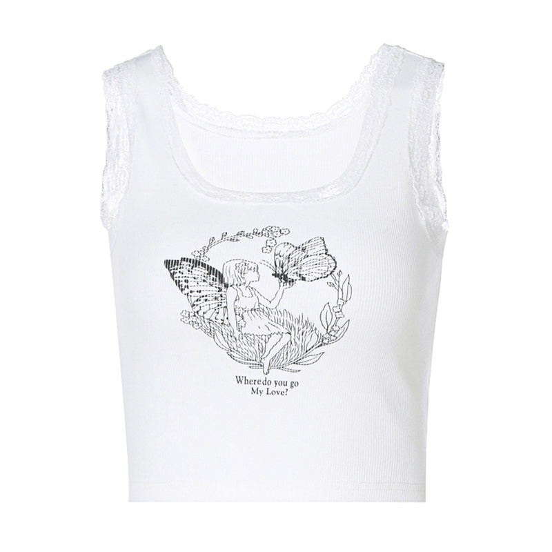 Brroa Áo Crop Top Không Tay Cổ Xẻ Có Gân Cơ Bản Dành Cho Nữ Vào Mùa Hè