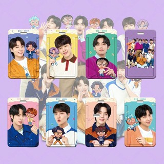 Vỏ nhựa đựng thẻ in hình btss-613 bangtan boys v jungkook jimin jin suga rm jhope cho học sinh