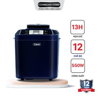 Máy làm bánh mì tự động Gevi GEBMA333-V đa năng 12 chế độ tự động, máy nướng bánh tại nhà - Bảo hành 1 năm
