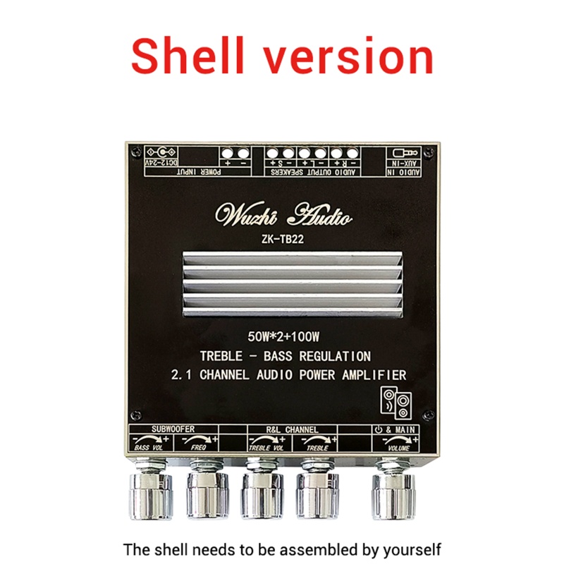 Yin Bảng Mạch Khuếch Đại Âm Thanh bt5 1 2x50w + 100w 12v-24v Cho Loa