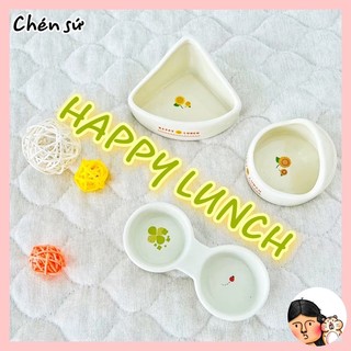 Chén ăn sứ Happy Lunch dành cho Hamster, Nhím