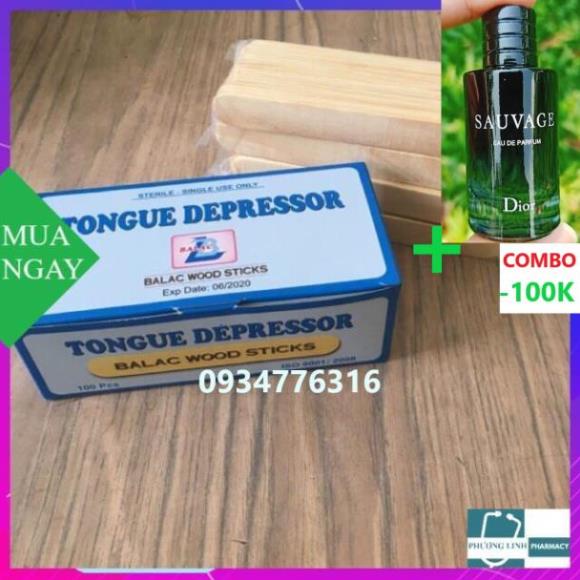 🌷COMBO Nước Hoa Dior Sauvage EDP 10ml+ Que Đè lưỡi Gỗ ( hộp 100 que) :)