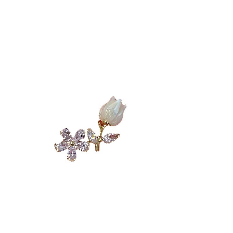 Bông Tai Mạ Vàng 18K Đính Đá Zircon Phong Cách vintage