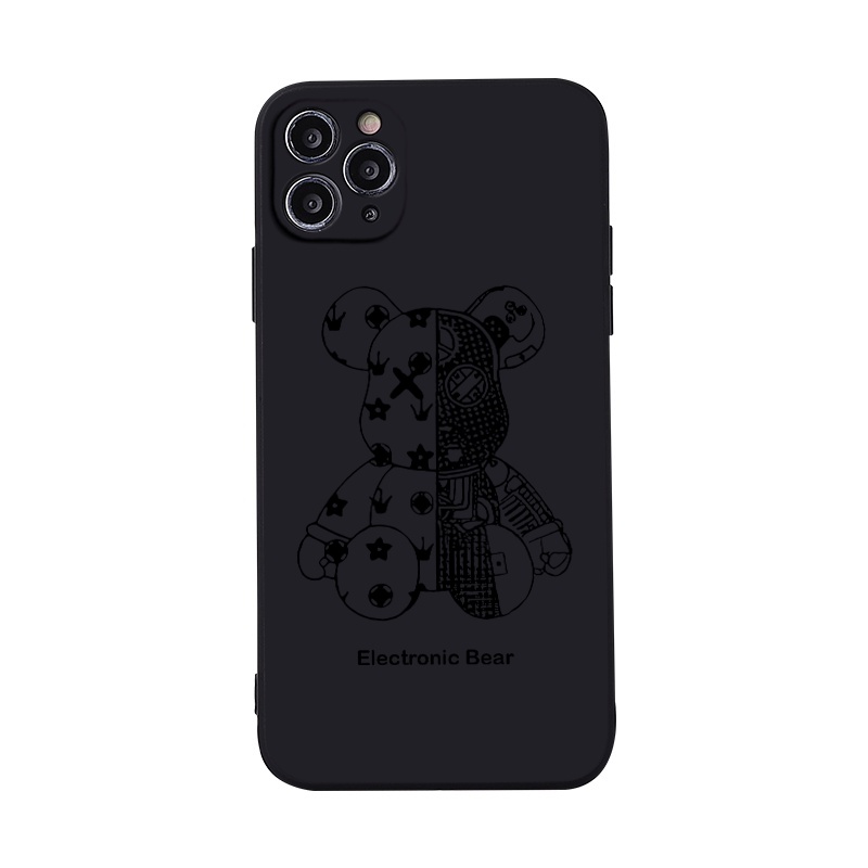 Ốp iphone ốp lưng iphone viền vuông Electronic Bear dành cho iPhone6 đến iPhone14promax- li196