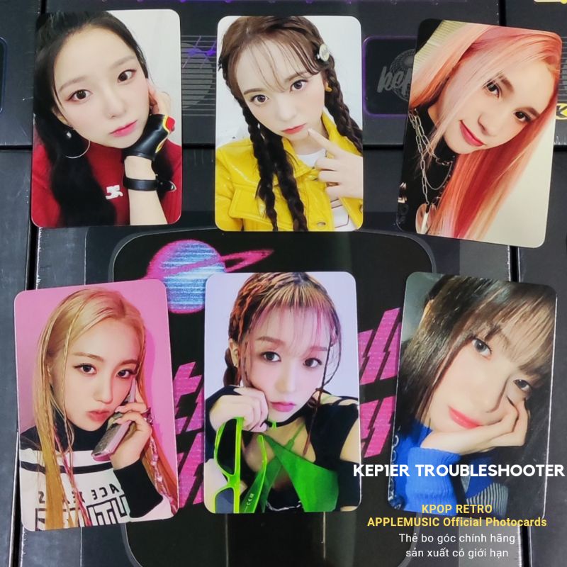 Thẻ bo góc KEP1ER TROUBLESHOOTER, hàng official từ AM, có sẵn, tặng Toploader và Sleeve, photocard