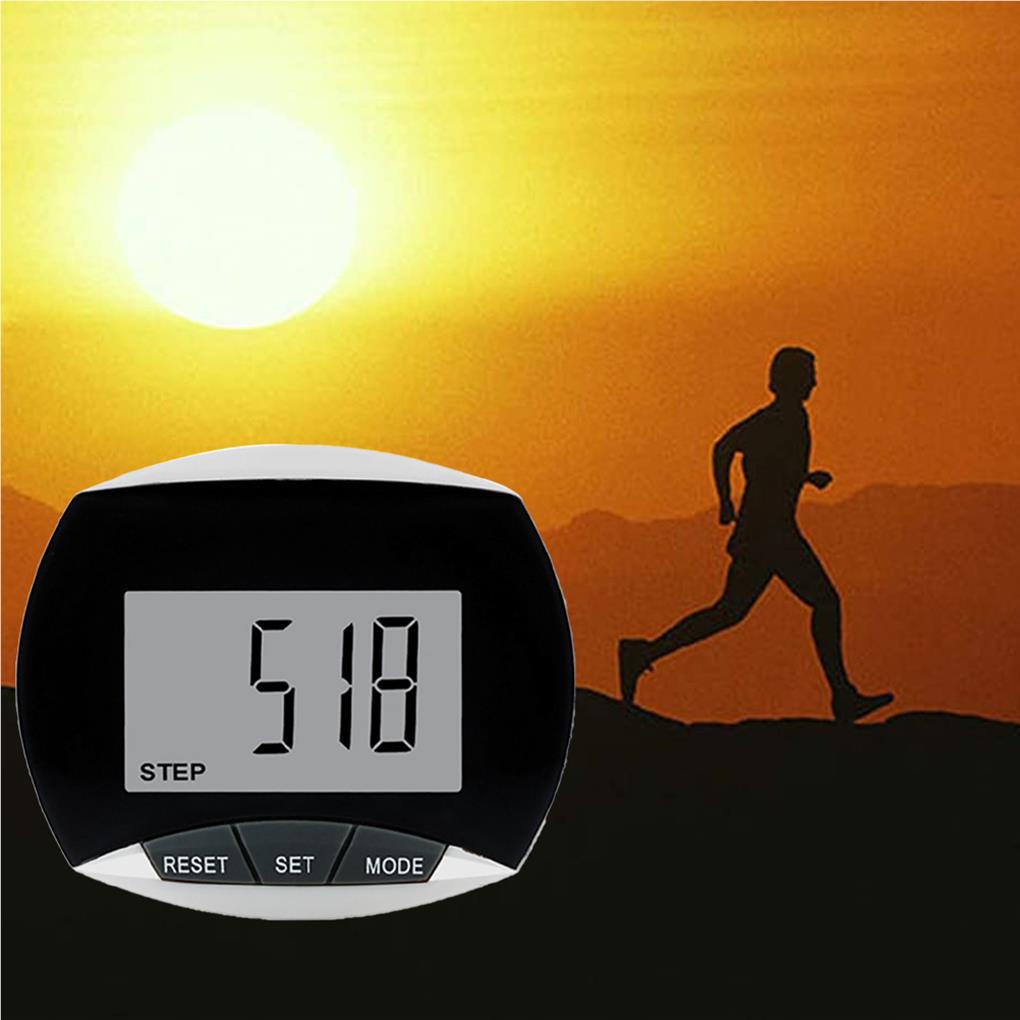 Đồng Hồ Đếm Bước Màn Hình LCD Đa Năng Có Kẹp Đeo Thắt Lưng Hỗ Trợ Đi Bộ Đường Dài