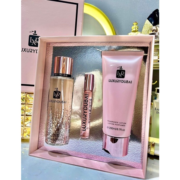 Set combo 3 món nước hoa, body mist, lition LUXURY  sang chảnh ngọt ngào cho các quý cô