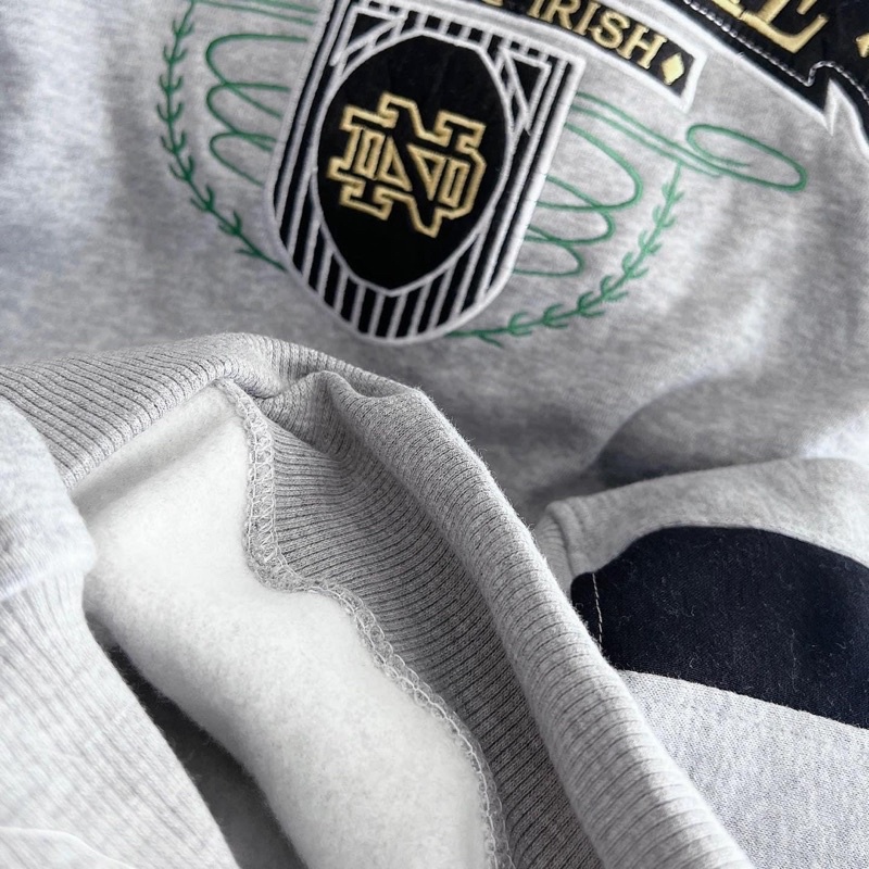Áo Sweater Chữ Thêu Nỉ Bông Form Rộng NotreDame Unisex 2TCLOTHES