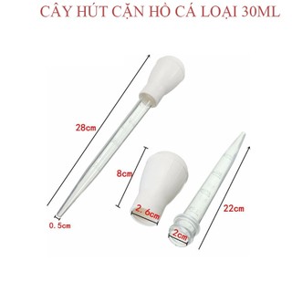 Cây hút phân, hút đáy hồ cá 30ml - 50ml