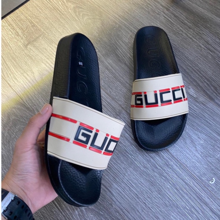 Dép Nam Quai Ngang Thời Thượng GUCCI Bản Đế Super