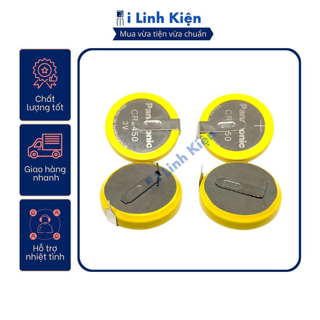 Pin CR2450 hàn mạch chân nằm chất lượng tốt